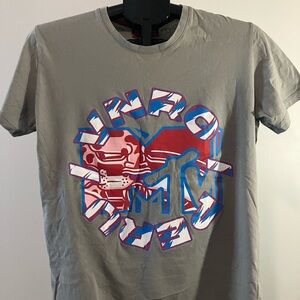 Gray Graphic Peruvian T-Shirt with MTV Logo